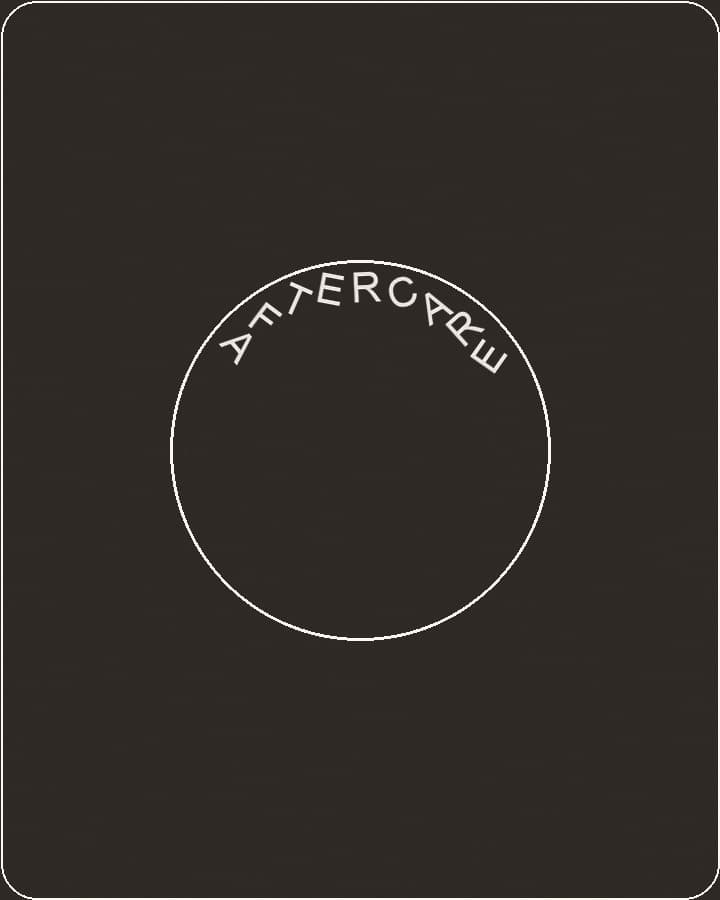 Minimal CC & CO aftercare graphic.